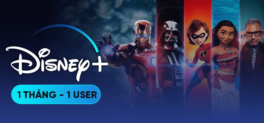 Tài khoản Disney Plus 1 tháng (1 User)